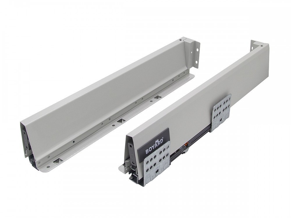 Направляющие с доводчиком универсальные POWER BOX SB Серый Направляющие с доводчиком универсальные POWER BOX SB Серый