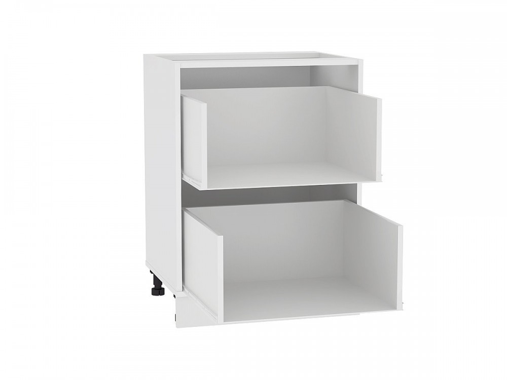  Каркас нижнего шкафа с 2-мя ящиками Н 602 Белый