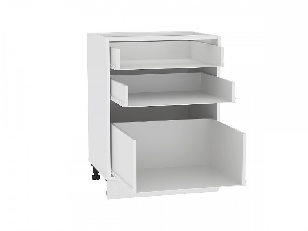  Каркас нижнего шкафа с 3-мя ящиками Н 603 Белый