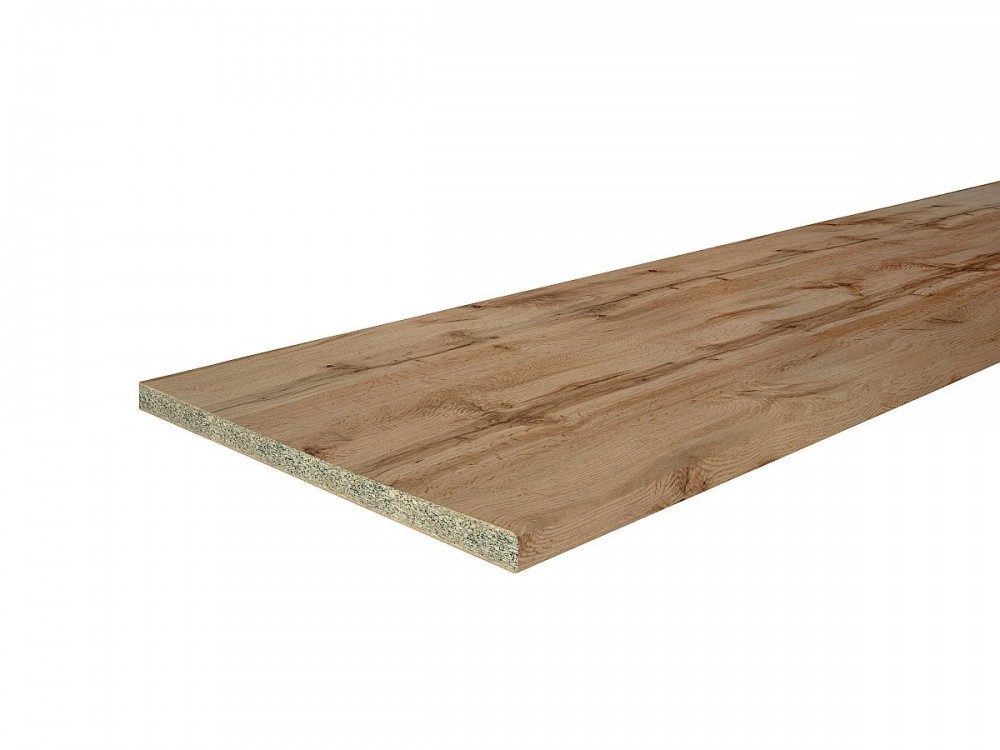  Столешница Hard-38U Прямая (упак.) Дуб натуральный