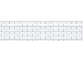 Фартук для кухни «Белая классическая плитка»