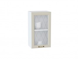 Шкаф верхний с 1-ой остекленной дверцей Ницца