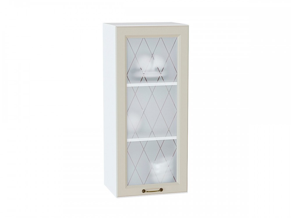  Шкаф верхний с 1-ой остекленной дверцей Ницца Агат