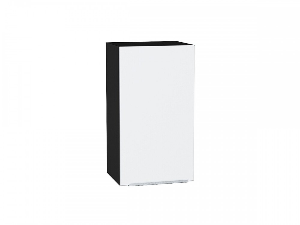  Шкаф верхний с 1-ой дверцей Фьюжн Silky White