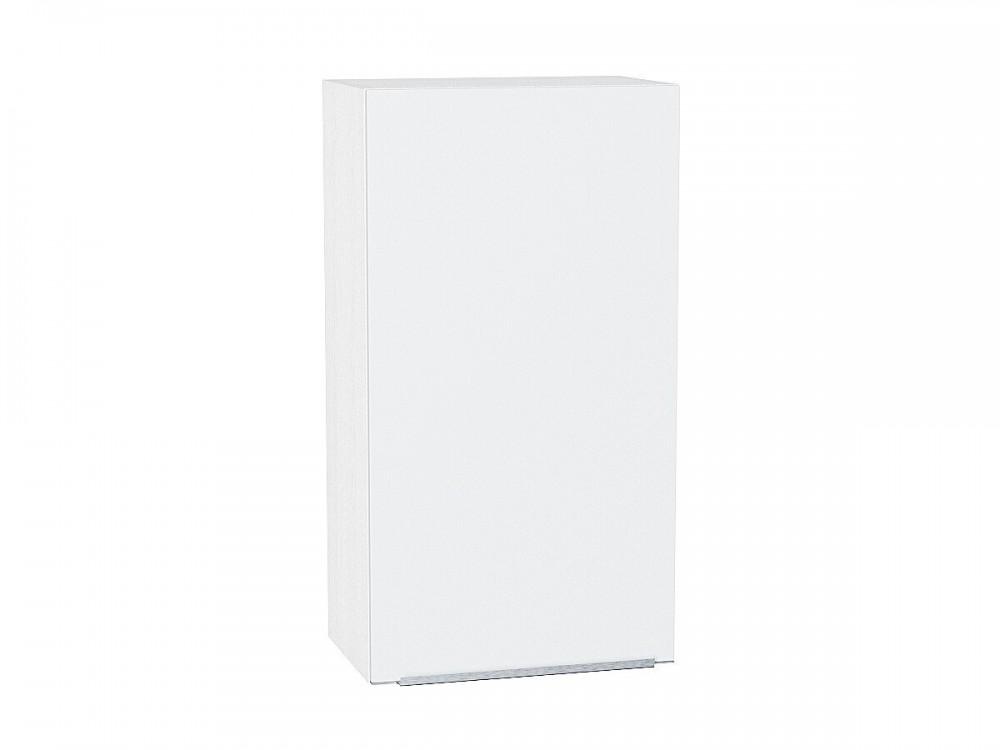  Шкаф верхний с 1-ой дверцей Фьюжн Silky White