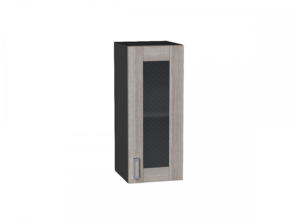  Шкаф верхний с 1-ой остекленной дверцей Лофт Cappuccino Veralinga