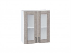 Шкаф верхний с 2-мя остекленными дверцами Лофт