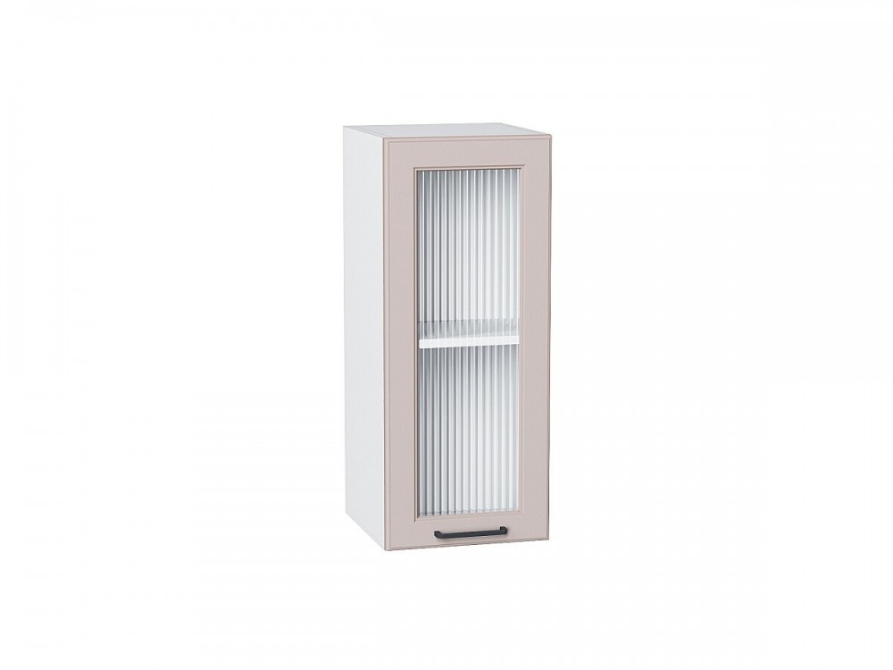  Шкаф верхний с 1-ой остекленной дверцей Барселона Кашемир