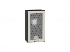 Шкаф верхний с 1-ой остекленной дверцей Ницца