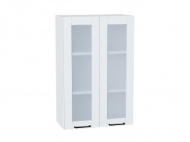 Шкаф верхний с 2-мя остекленными дверцами Флэт Плюс
