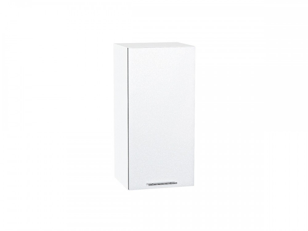  Шкаф верхний с 1-ой дверцей Валерия-М Белый металлик