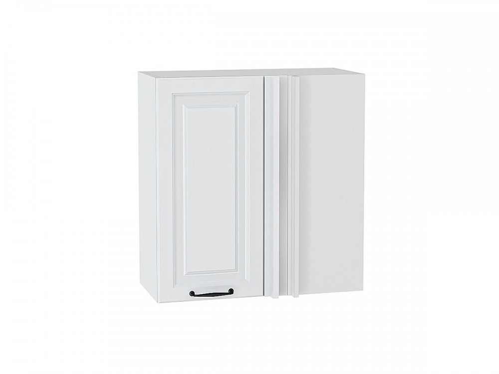  Шкаф верхний прямой угловой Ницца Blanco