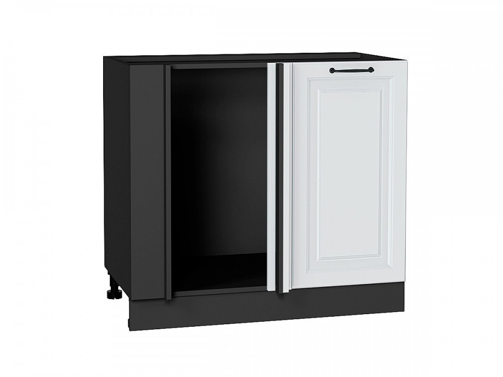  Шкаф нижний угловой Ницца Blanco