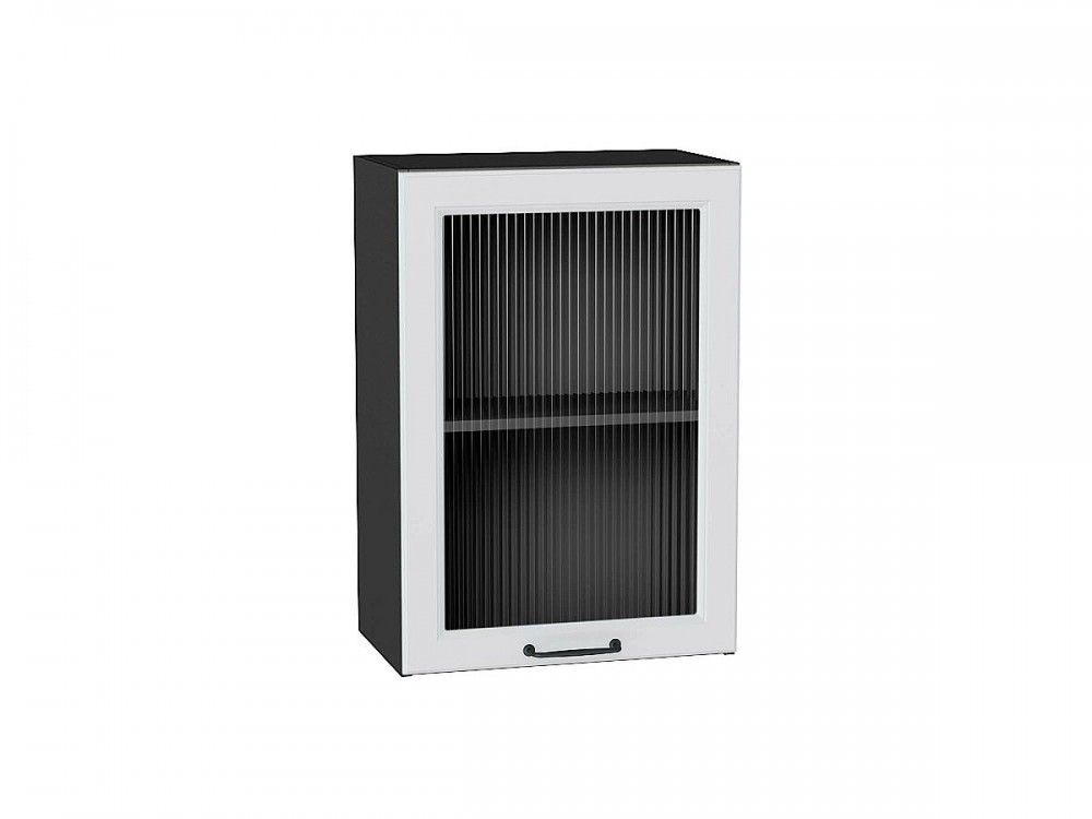  Шкаф верхний с 1-ой остекленной дверцей Ницца Blanco