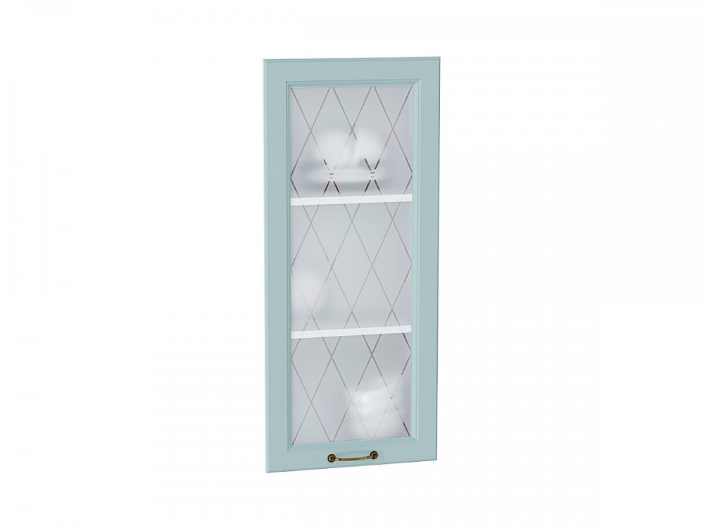  Комплект фасадов Ницца со стеклом для каркаса Ф-25Н В409 Голубой