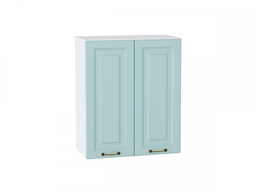  Шкаф верхний с 2-мя дверцами Ницца Голубой
