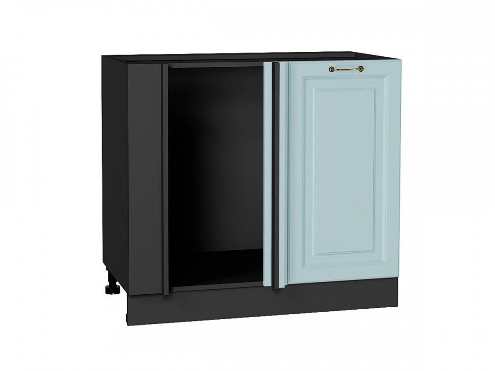  Шкаф нижний угловой Ницца Голубой