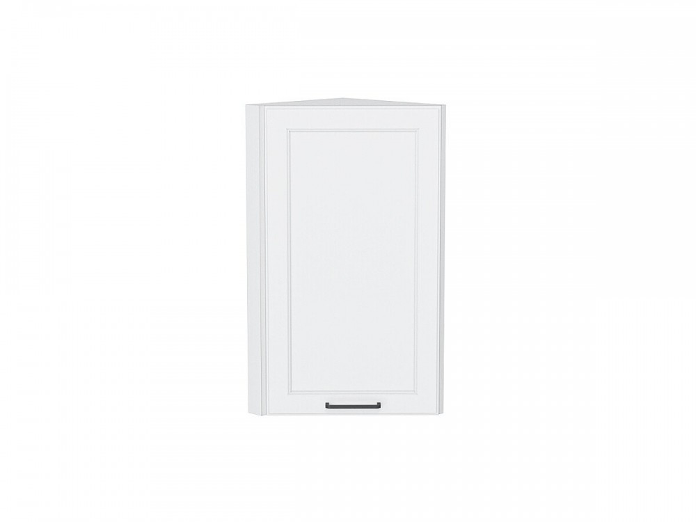 Шкаф верхний торцевой Барселона Белый