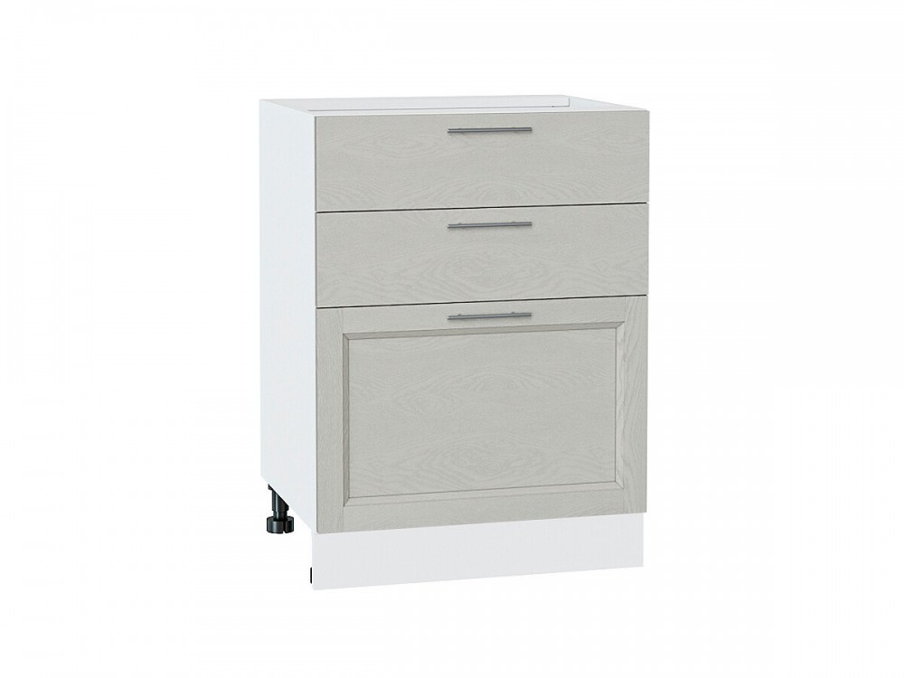  Шкаф нижний с 3-мя ящиками Сканди Cappuccino Softwood