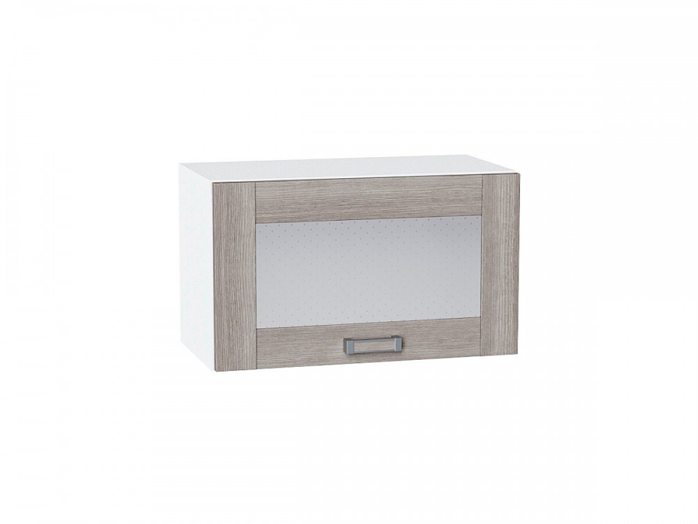  Шкаф верхний горизонтальный остекленный Лофт Cappuccino Veralinga