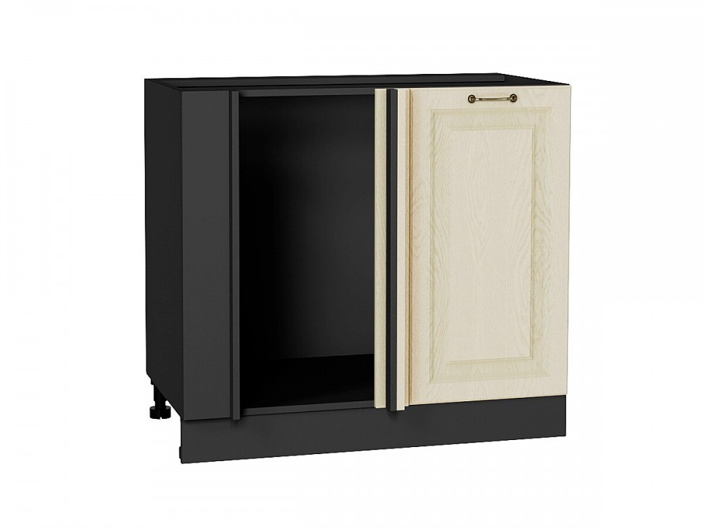  Шкаф нижний угловой Ницца Дуб крем