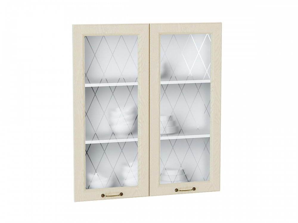  Комплект фасадов Ницца со стеклом для каркаса Ф-55Н В809 Дуб крем