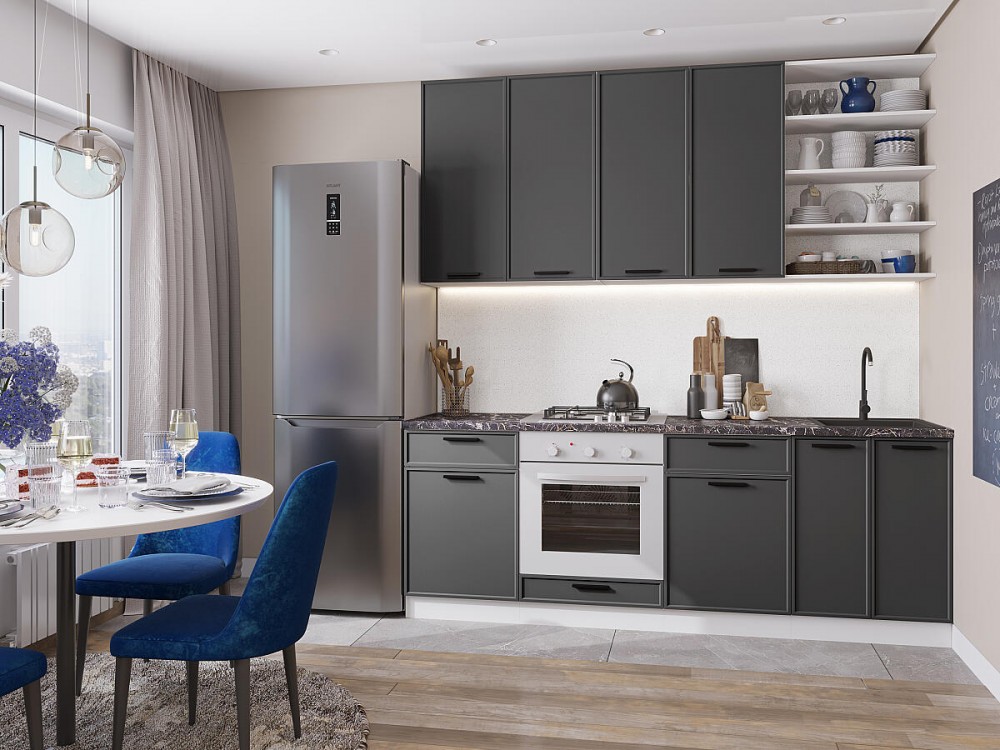 Кухня Фрейм-02 Stormy Silk