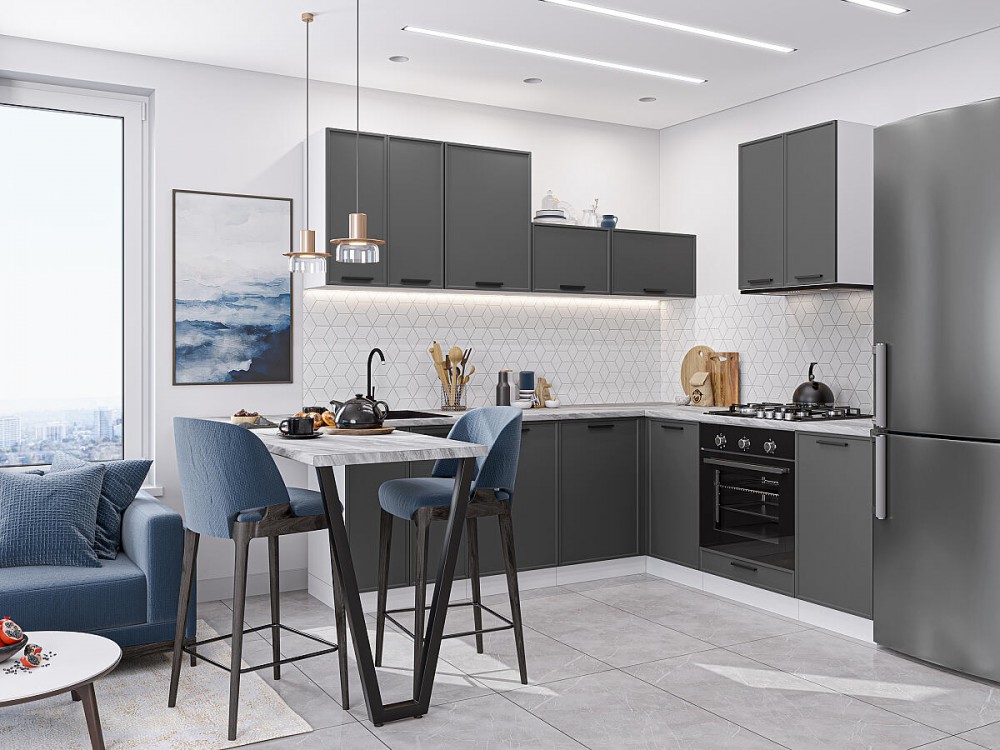 Кухня Фрейм-03 Stormy Silk