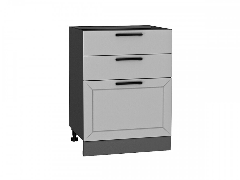  Шкаф нижний с 3-мя ящиками Глетчер Гейнсборо Силк