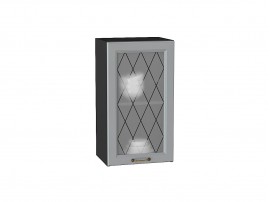 Шкаф верхний с 1-ой остекленной дверцей Ницца