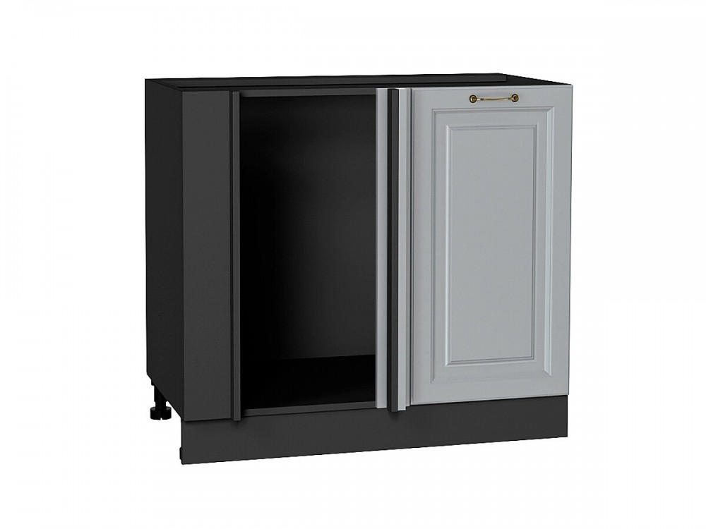  Шкаф нижний угловой Ницца Графит