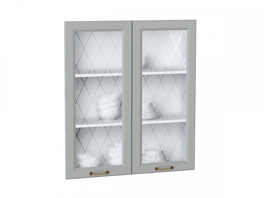  Комплект фасадов Ницца со стеклом для каркаса Ф-55Н В809 Графит