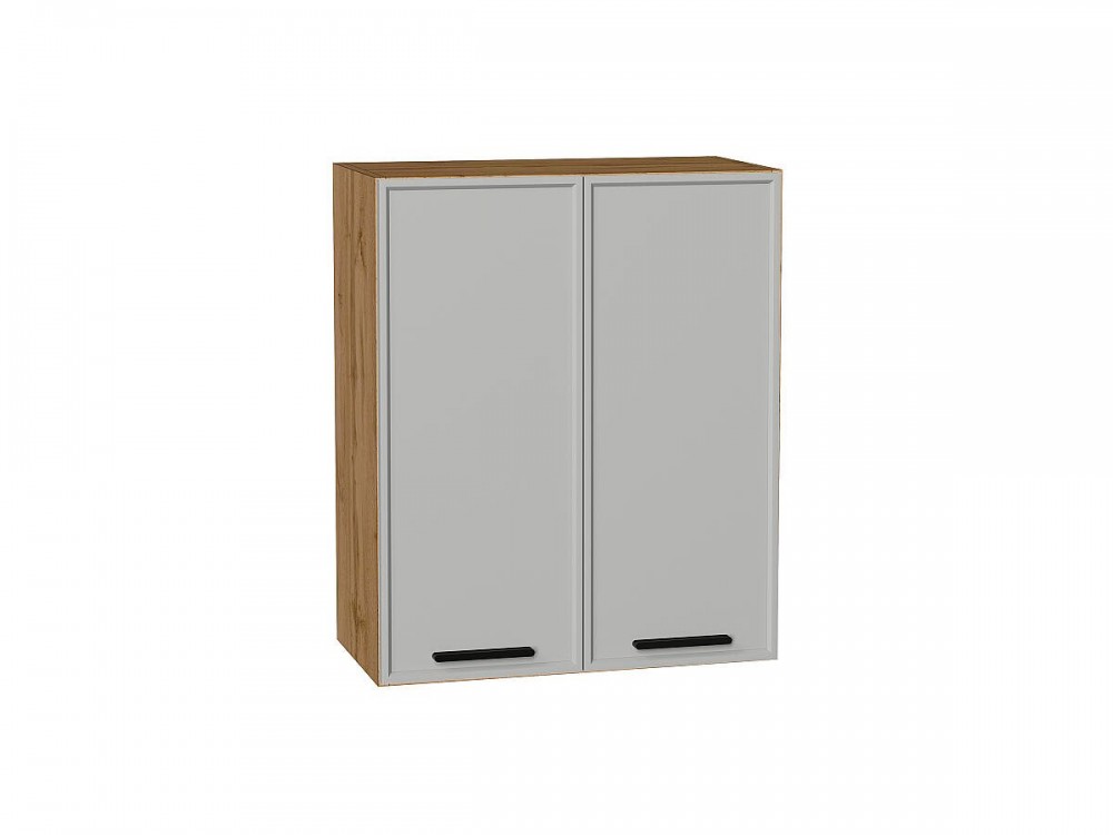  Шкаф верхний с 2-мя дверцами Фрейм Grey Silk