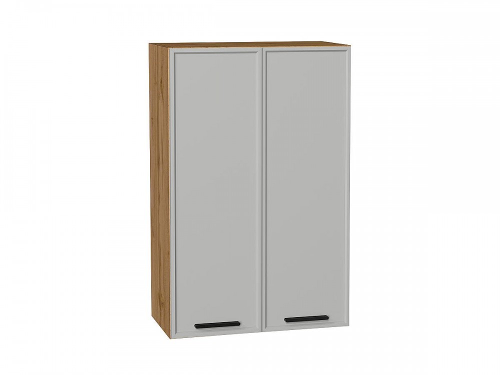  Шкаф верхний с 2-мя дверцами Фрейм Grey Silk