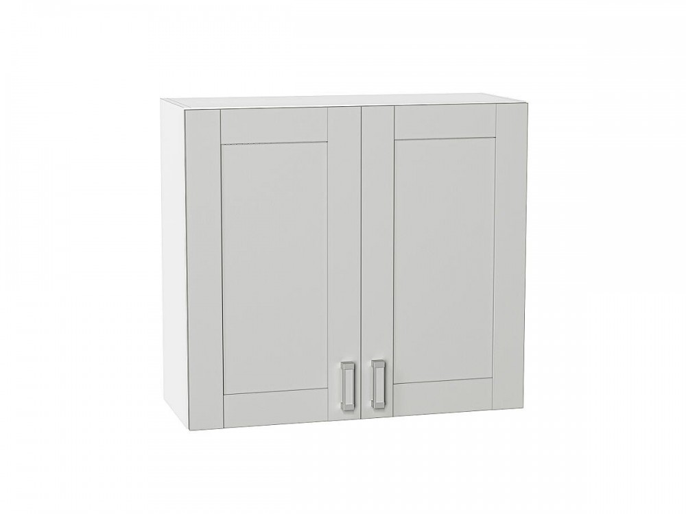  Шкаф верхний с 2-мя дверцами Лофт Grey Silk