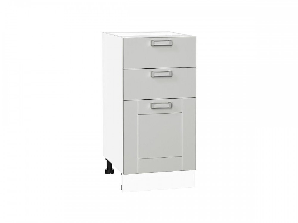  Шкаф нижний с 3-мя ящиками Лофт Grey Silk