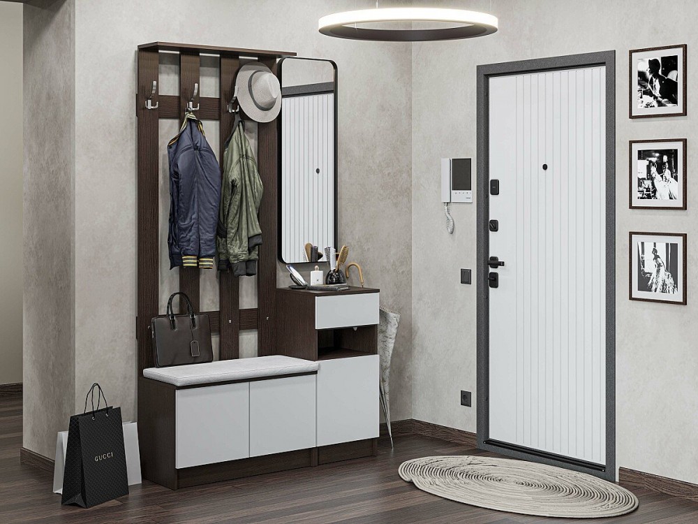 Прихожая Холл-01 Silky White