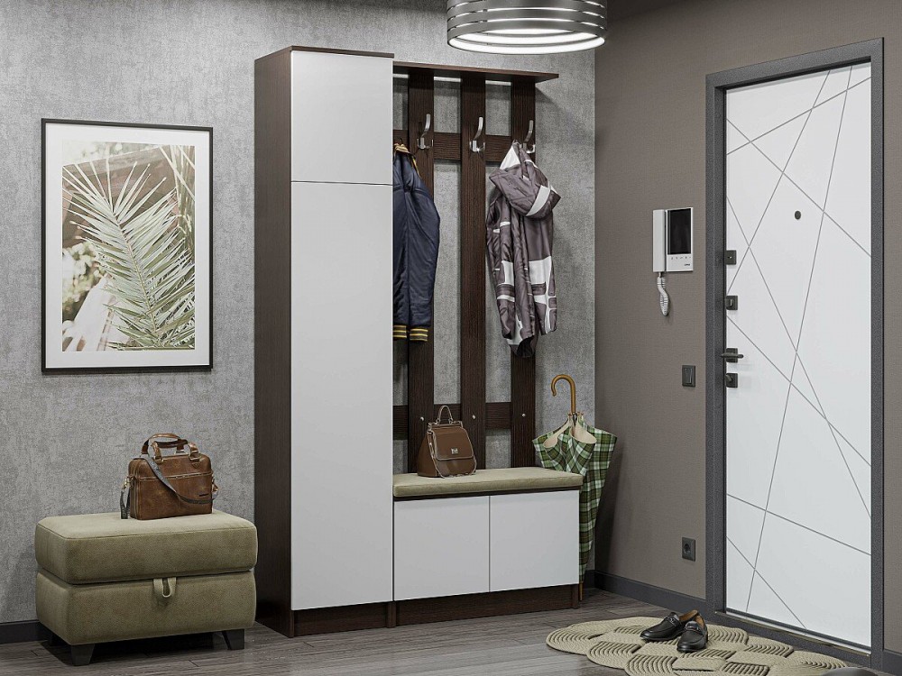 Прихожая Холл-02 Silky White