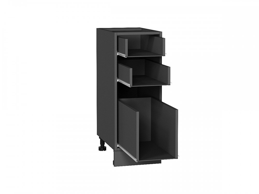  Каркас нижнего шкафа с 3-мя ящиками Н 303 Graphite