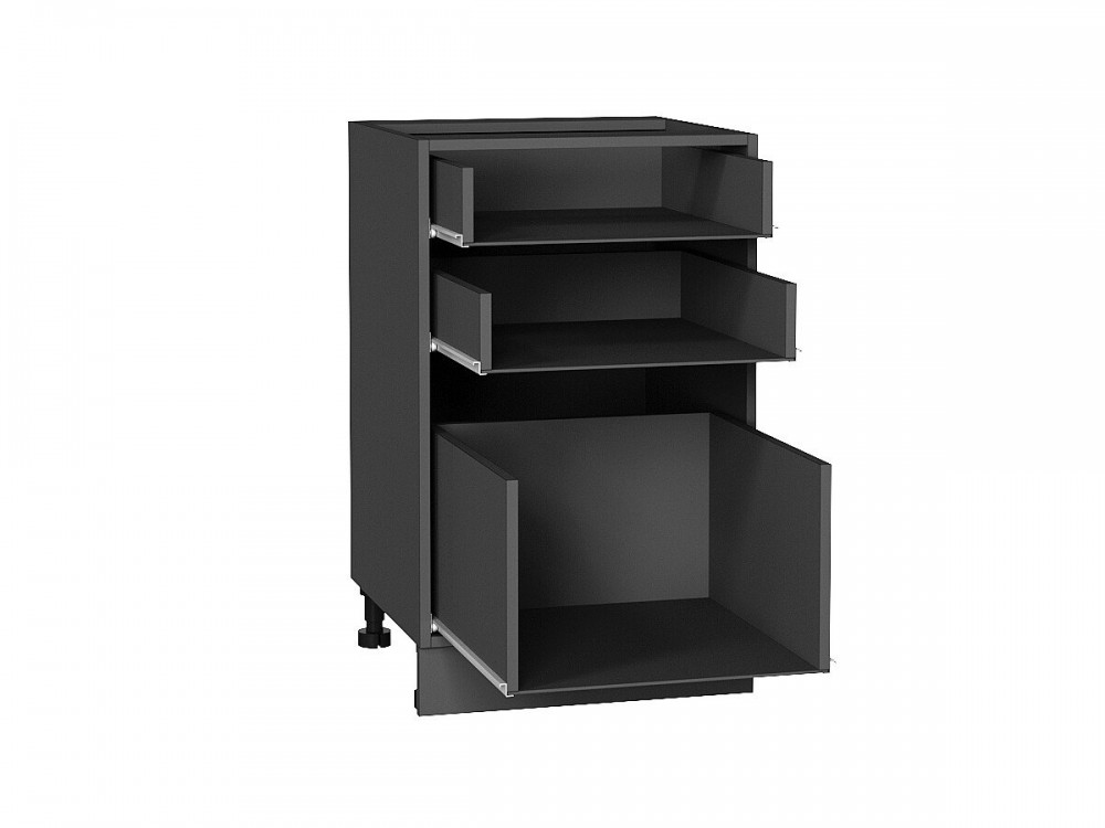 Каркас нижнего шкафа с 3-мя ящиками Н 503 Graphite Каркас нижнего шкафа с 3-мя ящиками Н 503 Graphite