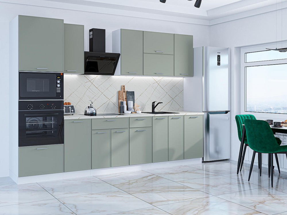 Кухня Квадро-01 Аквамарин