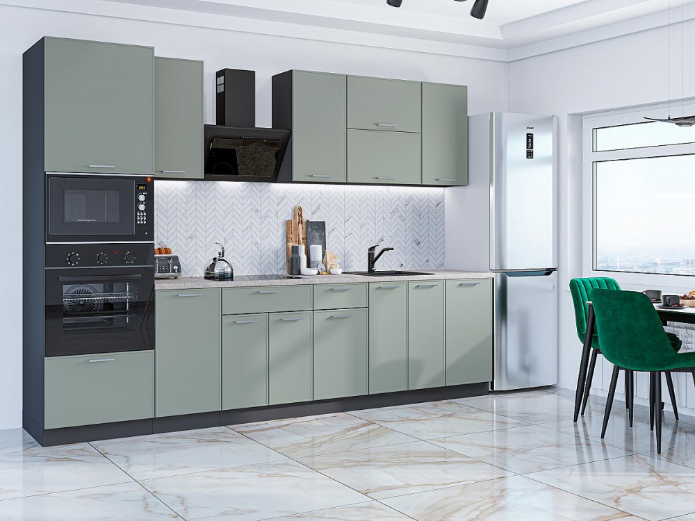 Кухня Квадро-01 Аквамарин