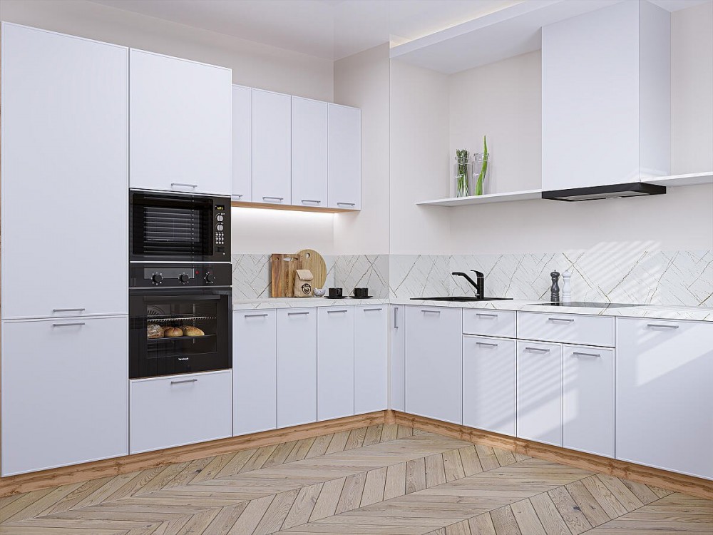 Кухня Квадро-02 Белый