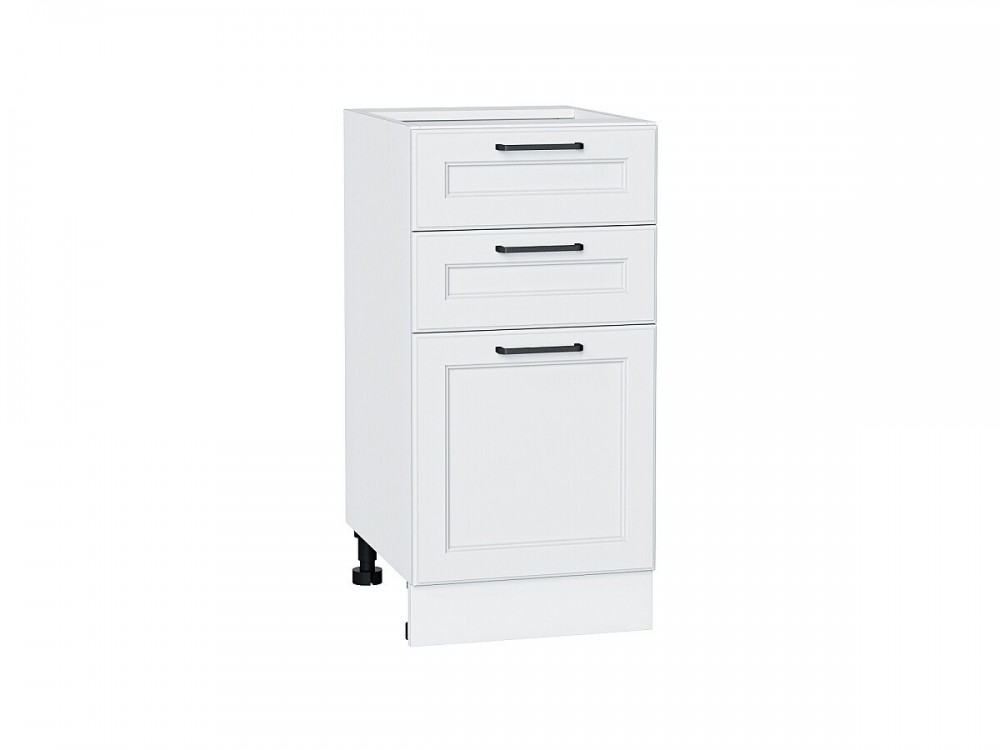 Шкаф нижний с 3-мя ящиками Барселона Белый