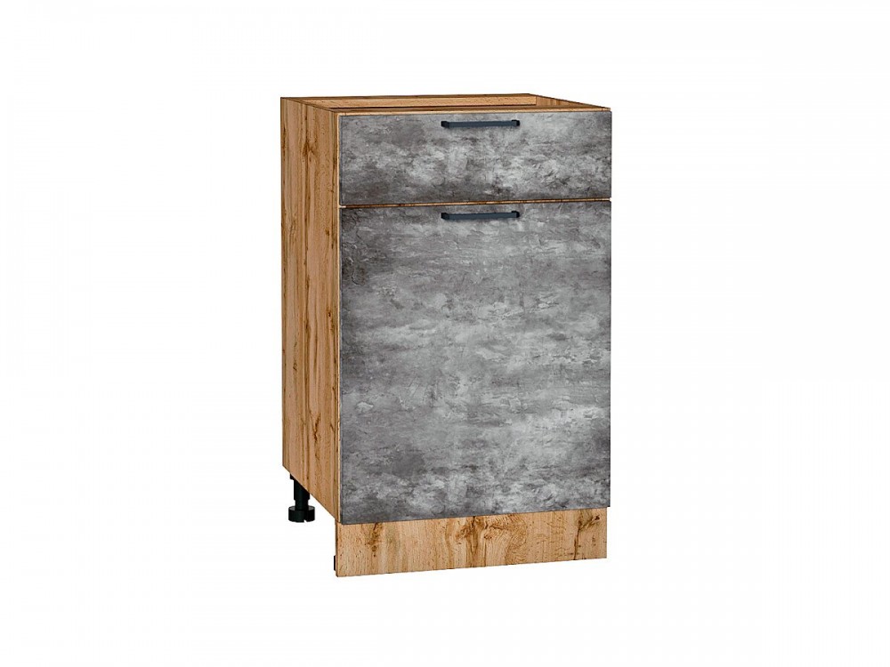  Шкаф нижний с 1-ой дверцей и ящиком Флэт Temple Stone 2S