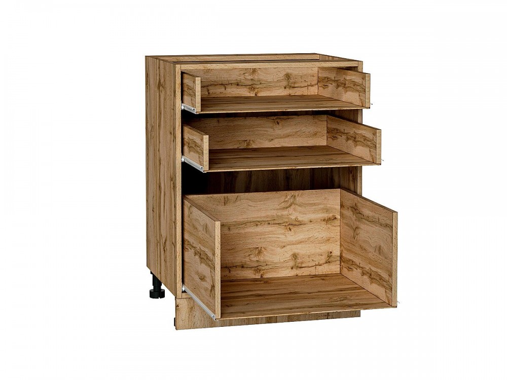  Каркас нижнего шкафа с 3-мя ящиками Н 603 Дуб Вотан