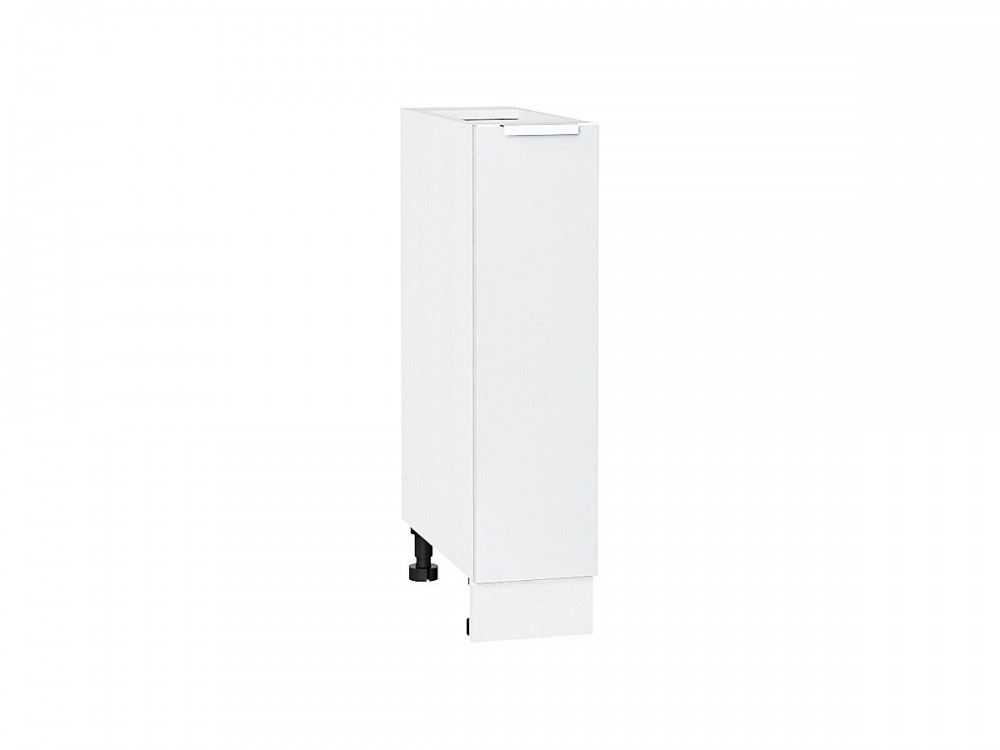  Шкаф нижний бутылочница Фьюжн Silky White
