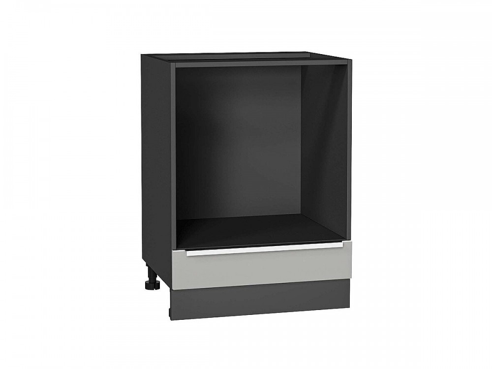  Шкаф нижний под духовку Фьюжн Silky Light Grey