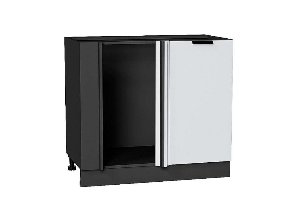  Шкаф нижний угловой Евро Белый