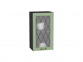 Шкаф верхний с 1-ой остекленной дверцей Ницца